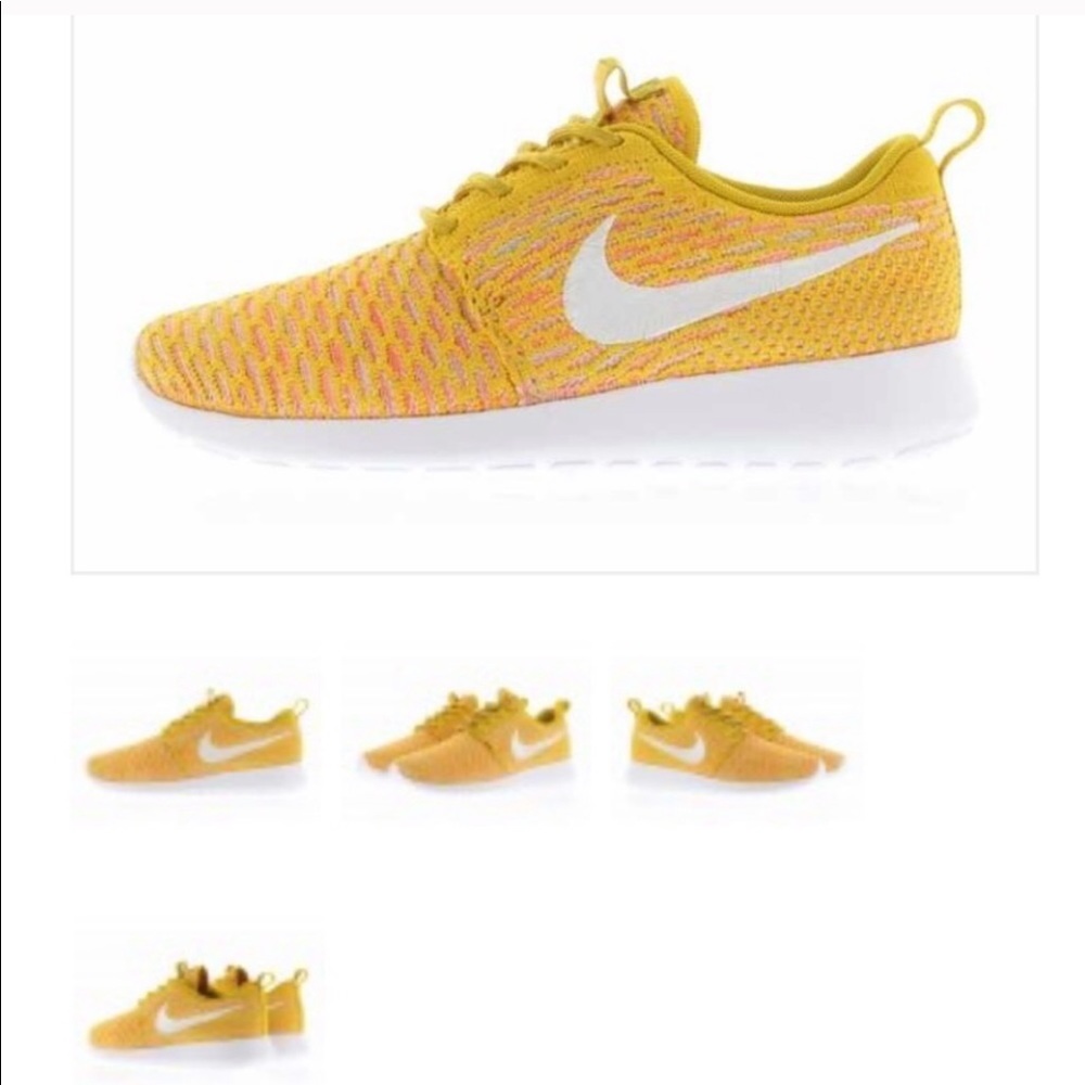 Nike Roshe Flyknit in Gold/Yellow